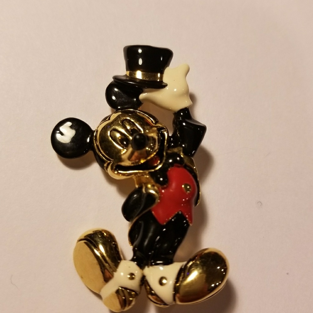 Napier Disney's Mickey Mouse Top Hat Brooch